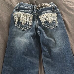 Cowgirls  Blue Jeans with Fringe Detail